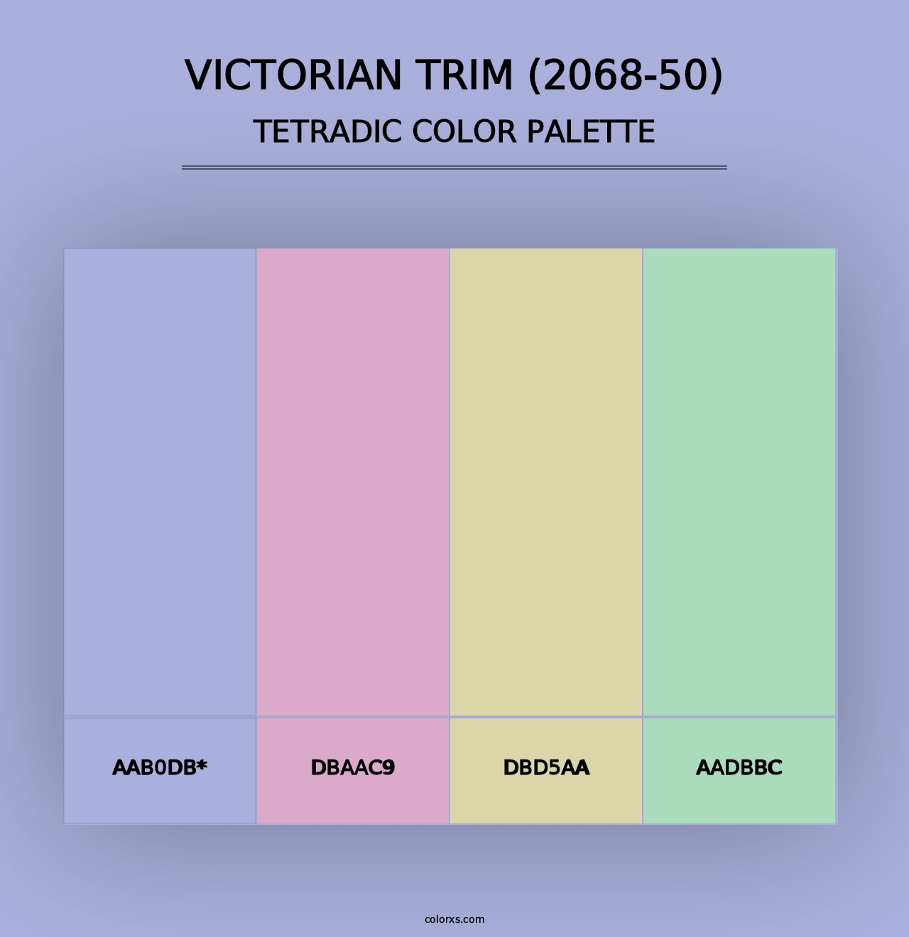 Victorian Trim (2068-50) - Tetradic Color Palette