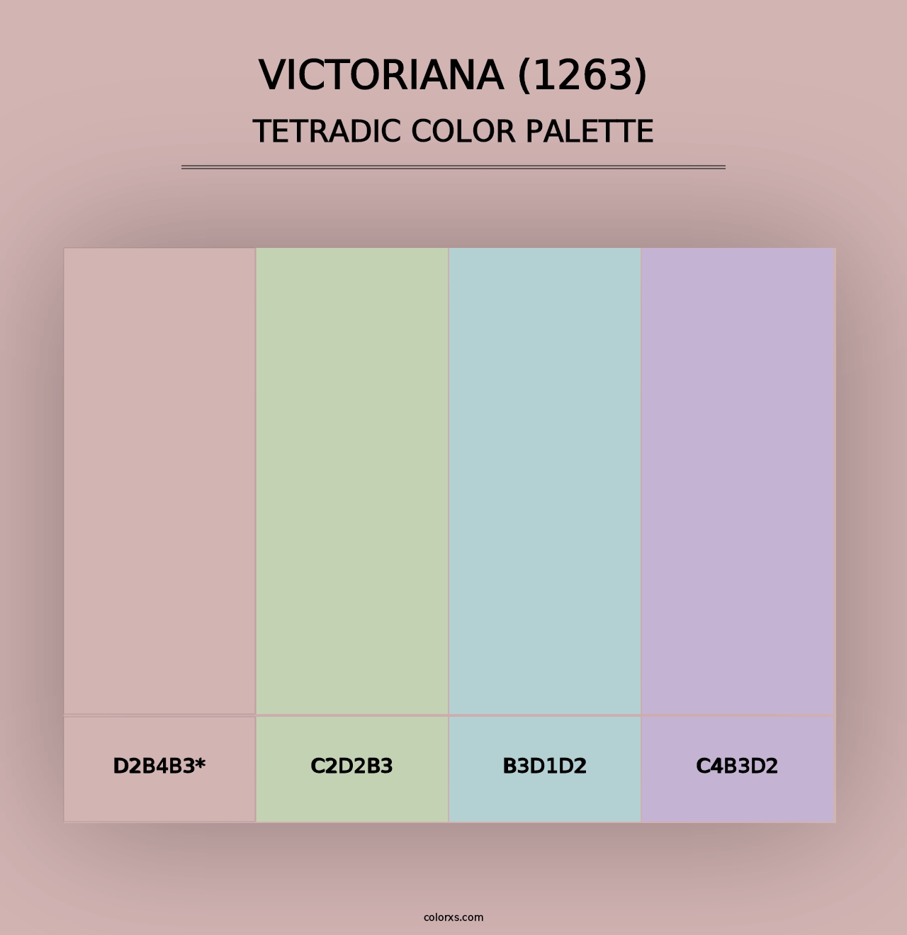 Victoriana (1263) - Tetradic Color Palette