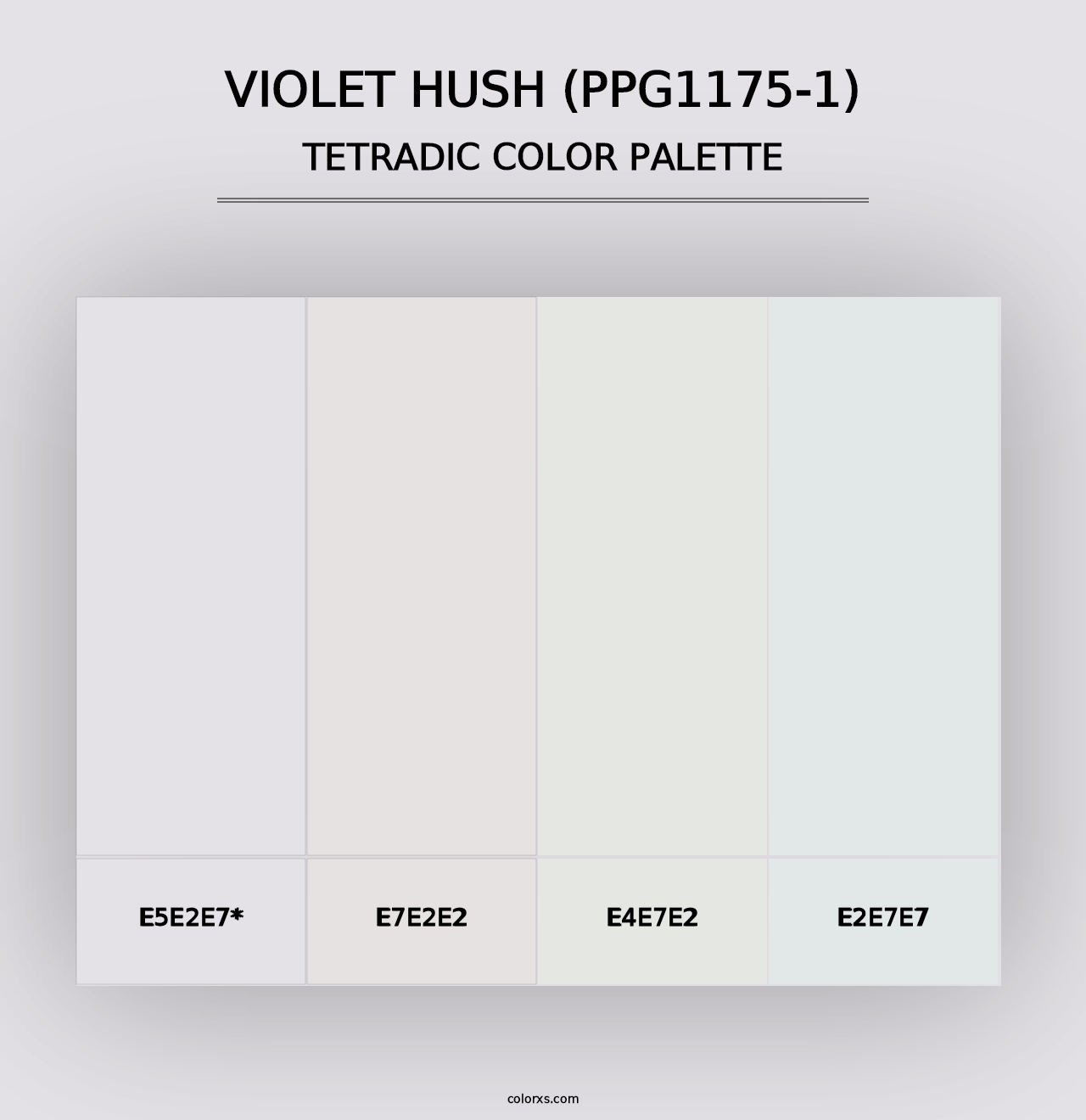 Violet Hush (PPG1175-1) - Tetradic Color Palette