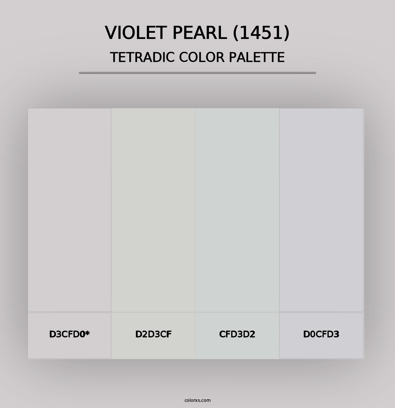 Violet Pearl (1451) - Tetradic Color Palette