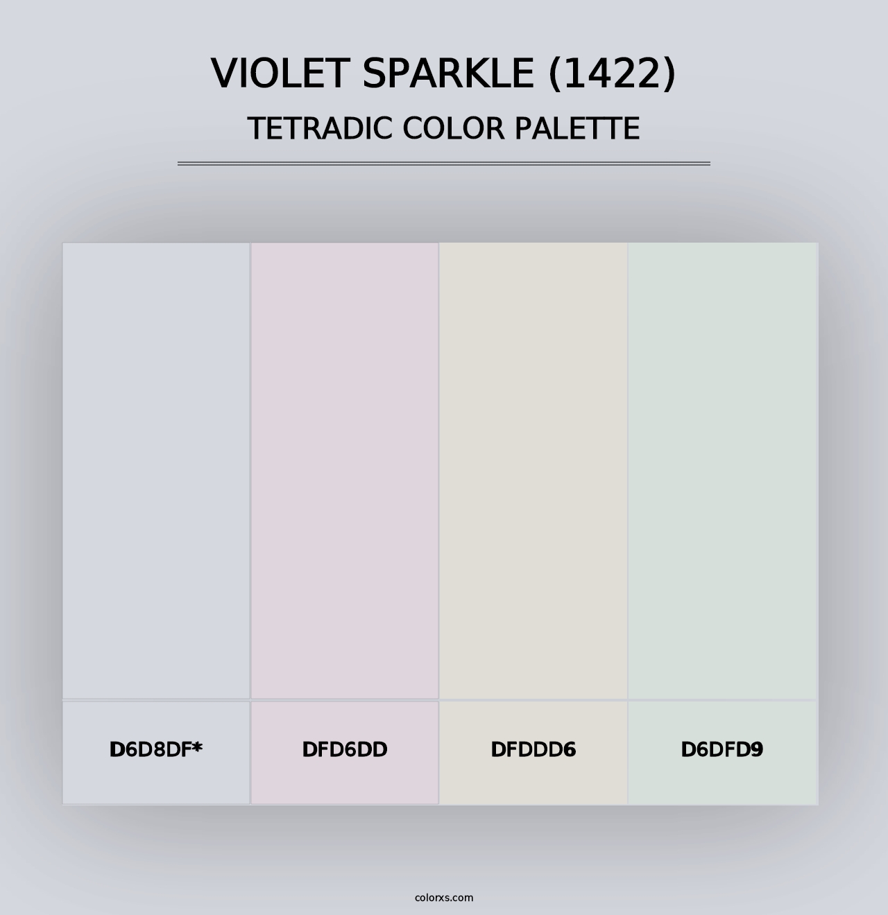 Violet Sparkle (1422) - Tetradic Color Palette