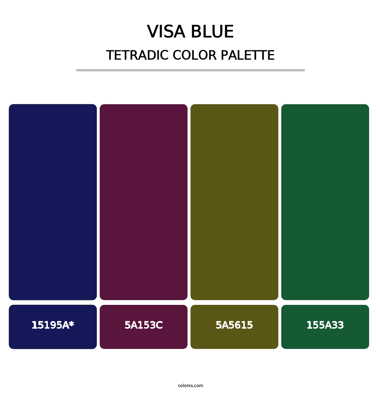 Visa Blue - Tetradic Color Palette