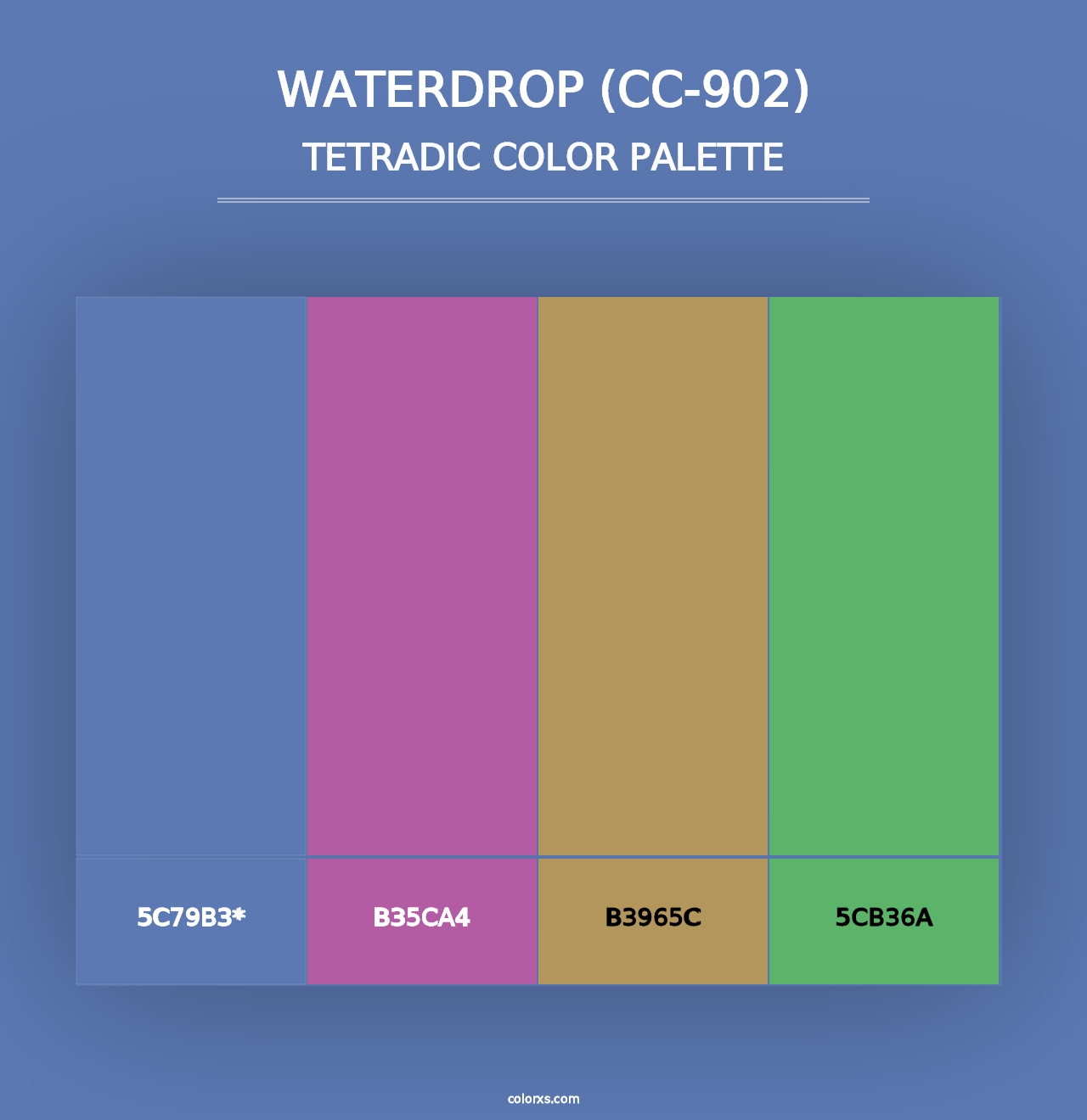 Waterdrop (CC-902) - Tetradic Color Palette