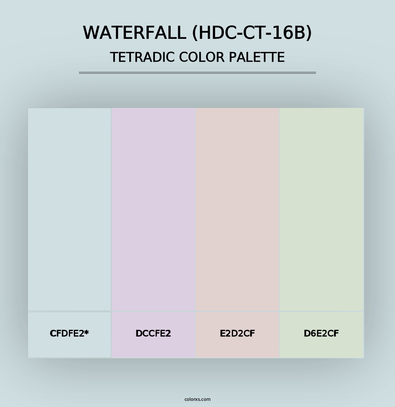 Waterfall (HDC-CT-16B) - Tetradic Color Palette