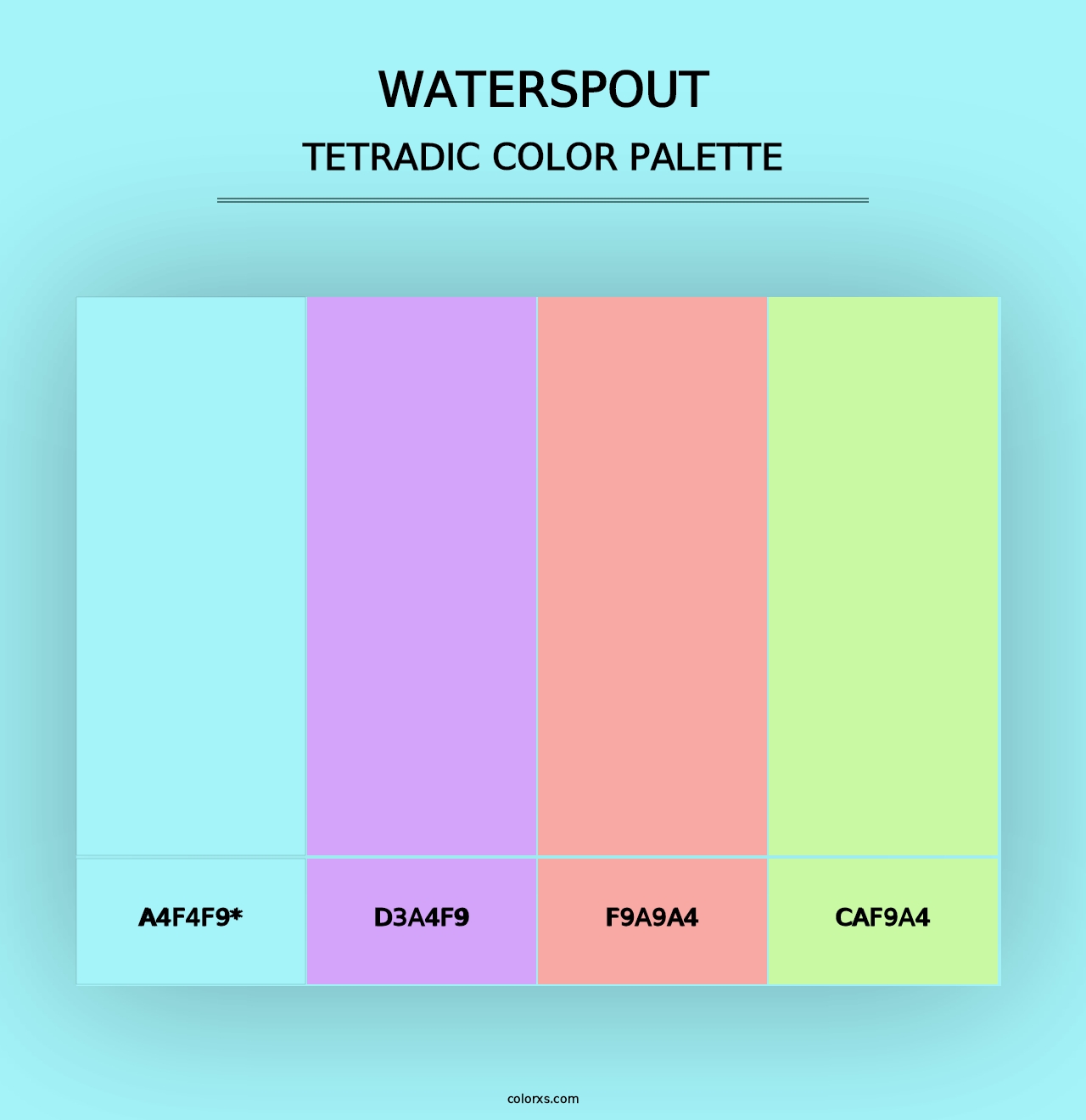 Waterspout - Tetradic Color Palette