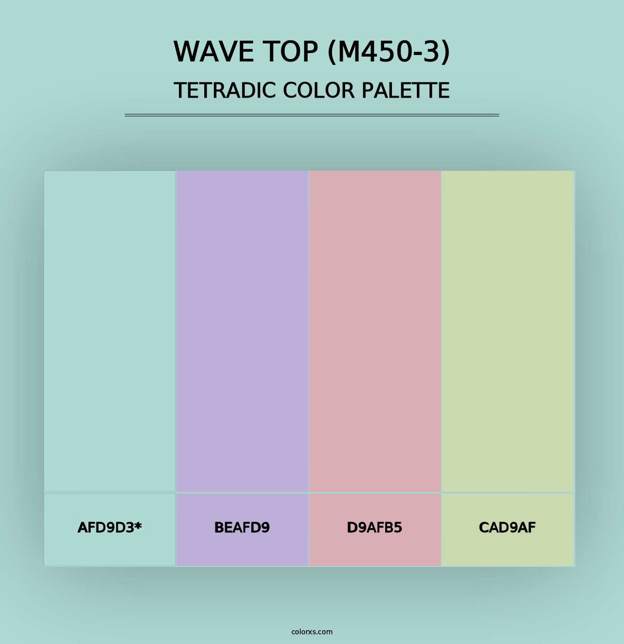 Wave Top (M450-3) - Tetradic Color Palette