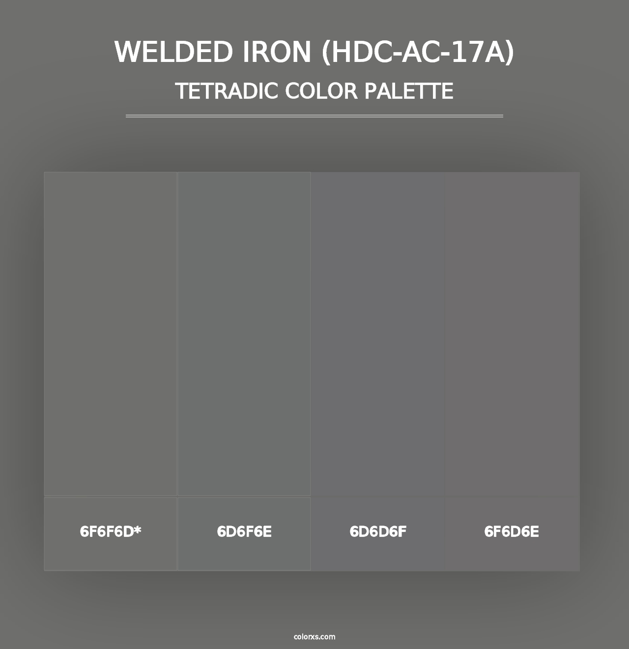 Welded Iron (HDC-AC-17A) - Tetradic Color Palette