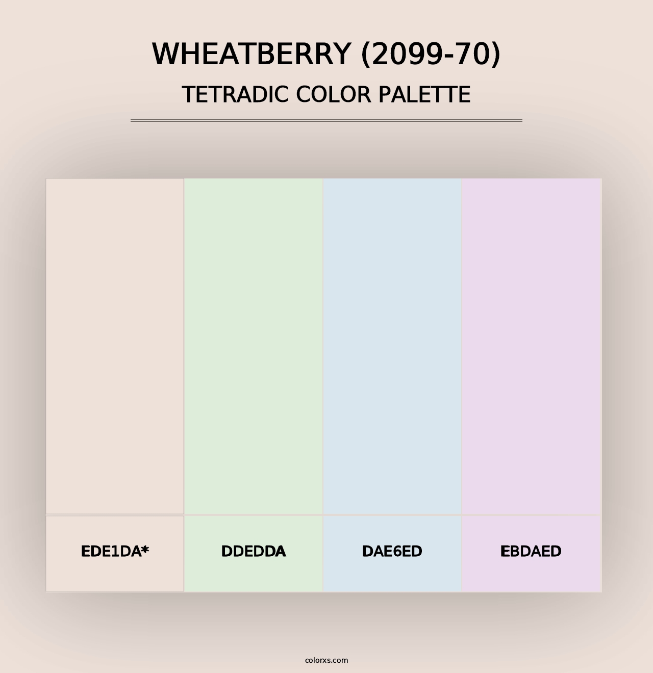 Wheatberry (2099-70) - Tetradic Color Palette