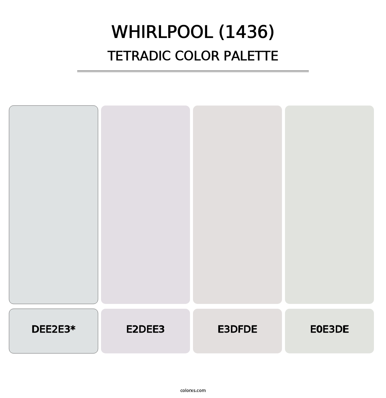 Whirlpool (1436) - Tetradic Color Palette