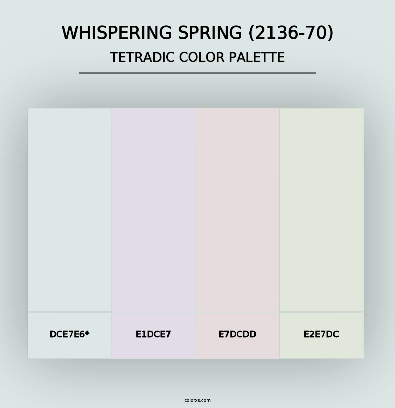 Whispering Spring (2136-70) - Tetradic Color Palette