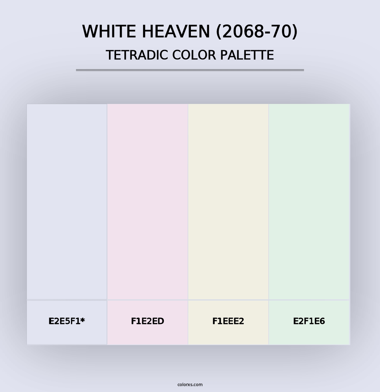 White Heaven (2068-70) - Tetradic Color Palette