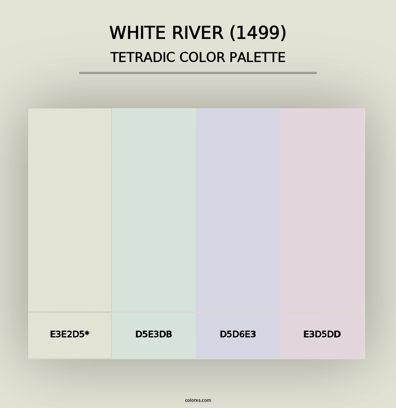 White River (1499) - Tetradic Color Palette