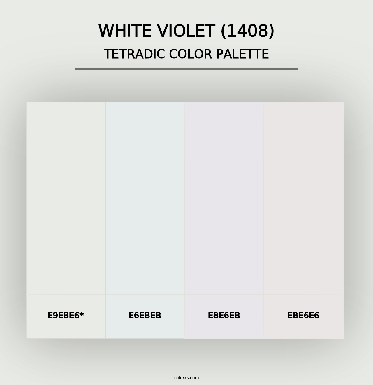 White Violet (1408) - Tetradic Color Palette