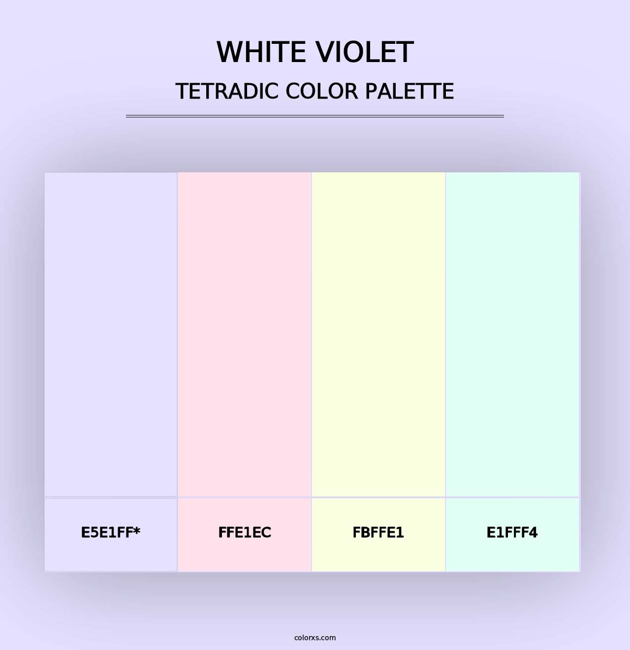 White Violet - Tetradic Color Palette