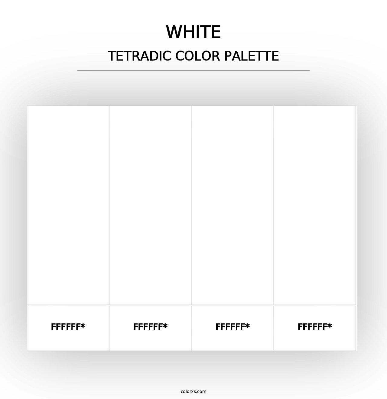 White - Tetradic Color Palette