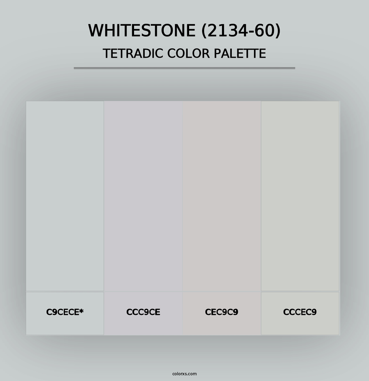 Whitestone (2134-60) - Tetradic Color Palette