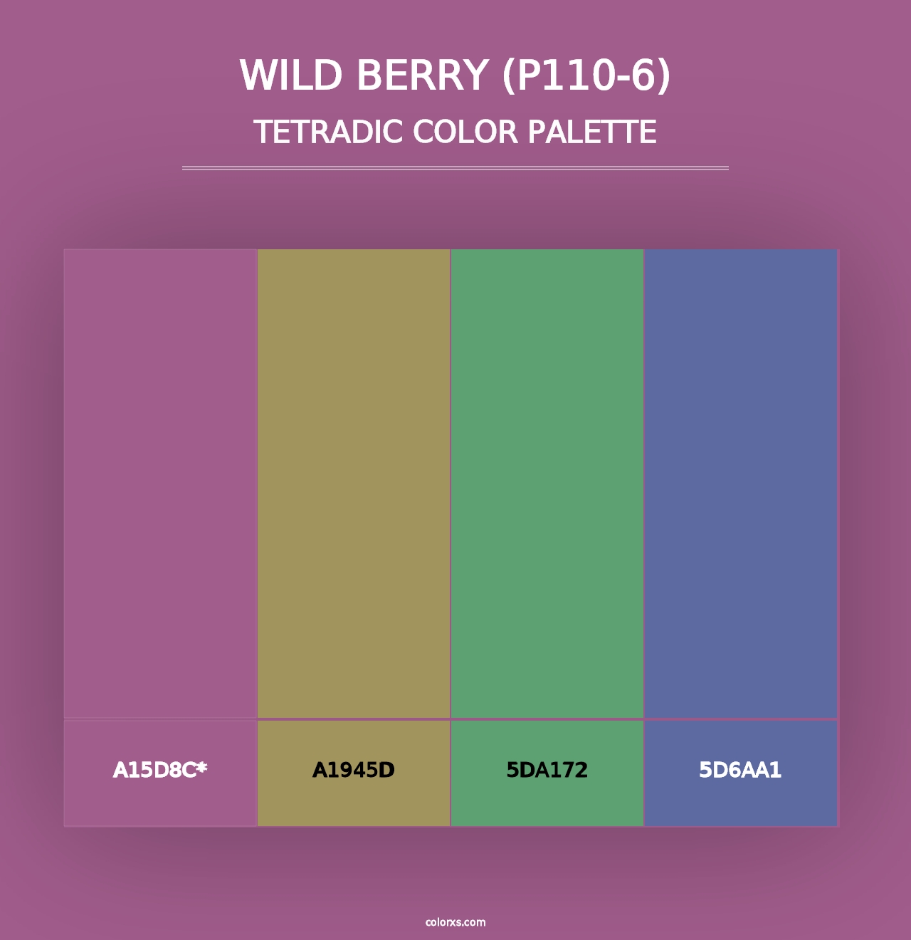 Wild Berry (P110-6) - Tetradic Color Palette