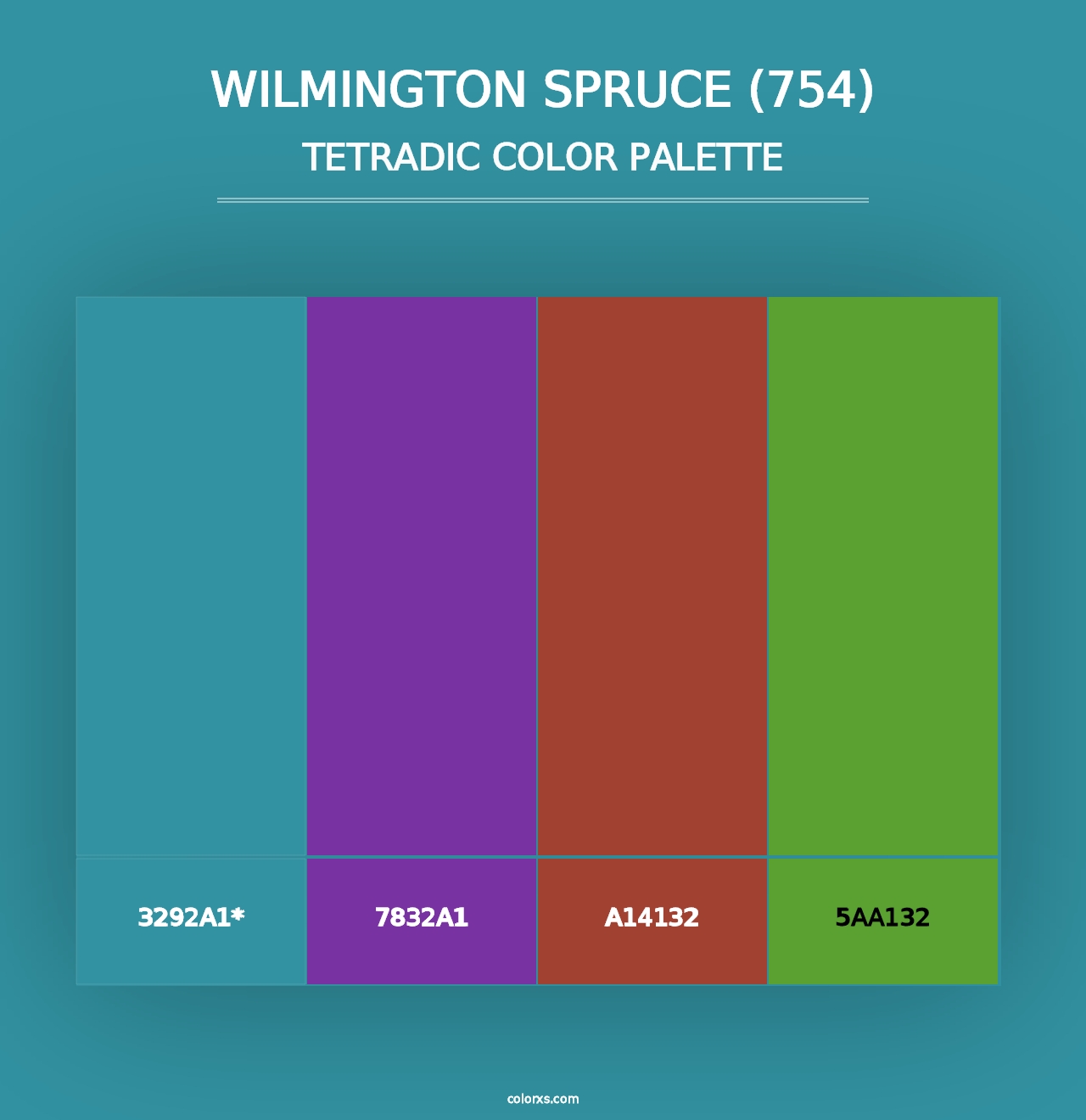 Wilmington Spruce (754) - Tetradic Color Palette