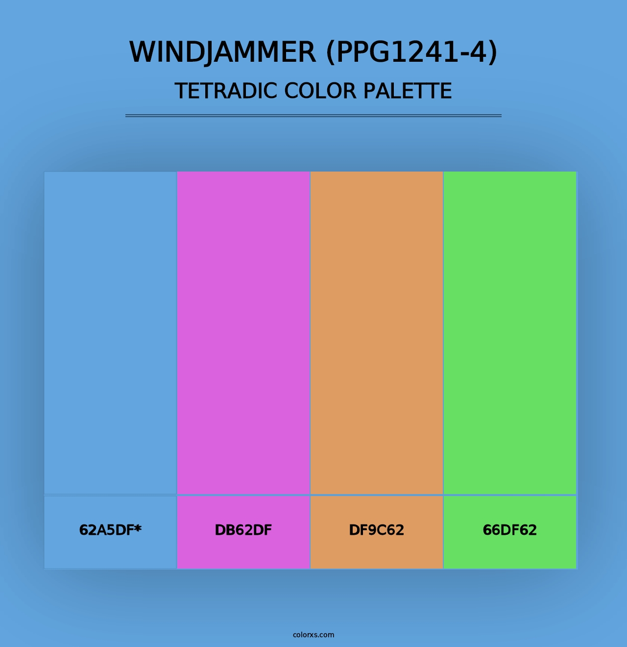 Windjammer (PPG1241-4) - Tetradic Color Palette