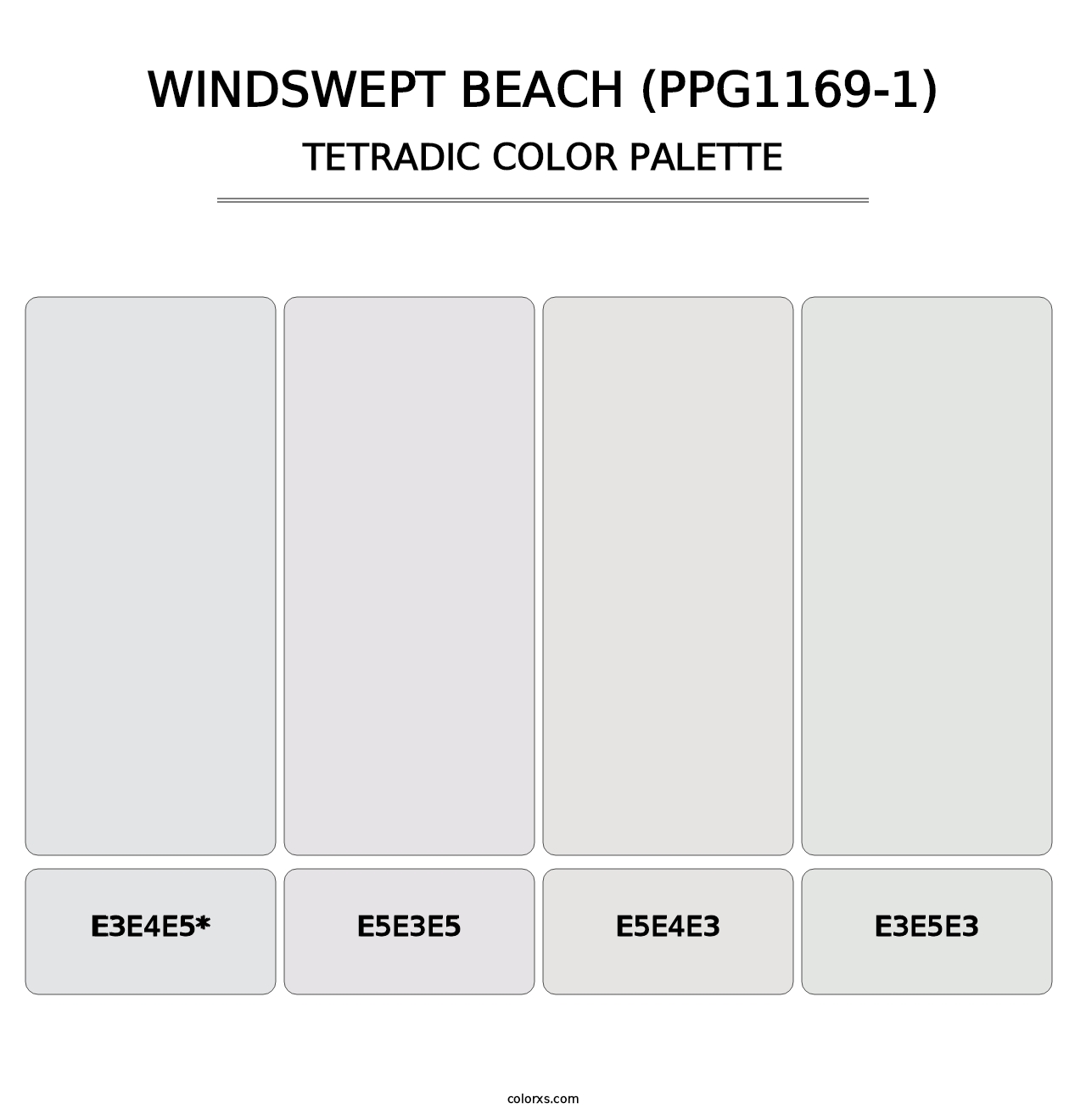 Windswept Beach (PPG1169-1) - Tetradic Color Palette