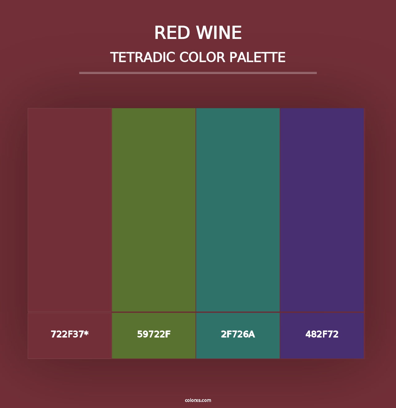 Red Wine - Tetradic Color Palette