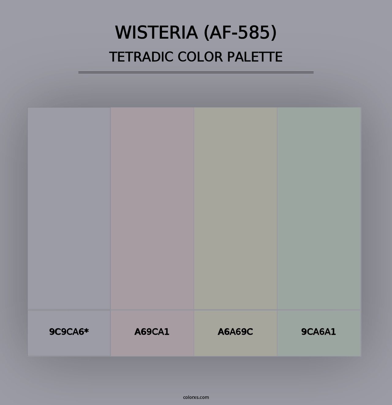 Wisteria (AF-585) - Tetradic Color Palette