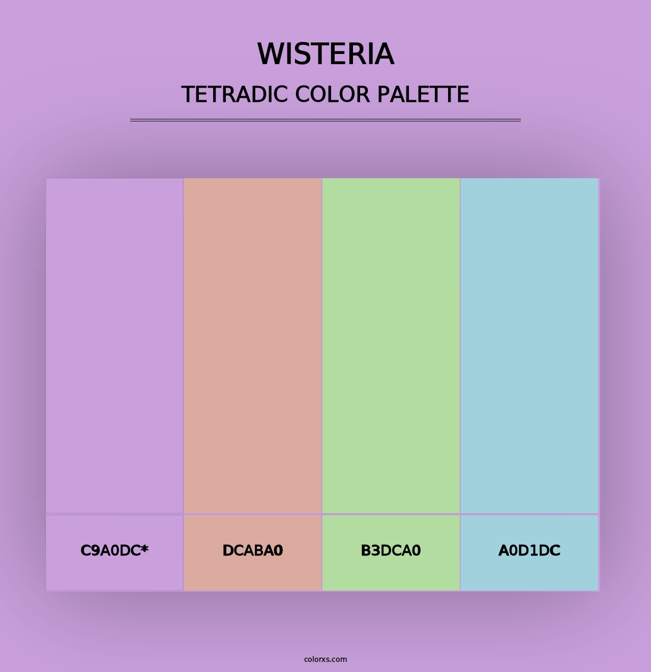 Wisteria - Tetradic Color Palette