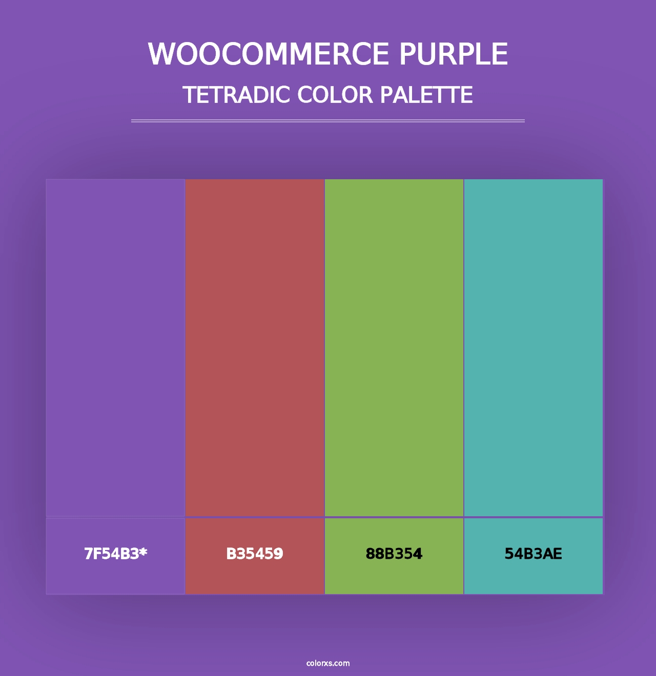 WooCommerce Purple - Tetradic Color Palette