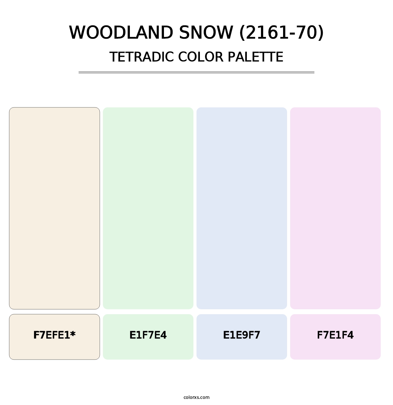 Woodland Snow (2161-70) - Tetradic Color Palette