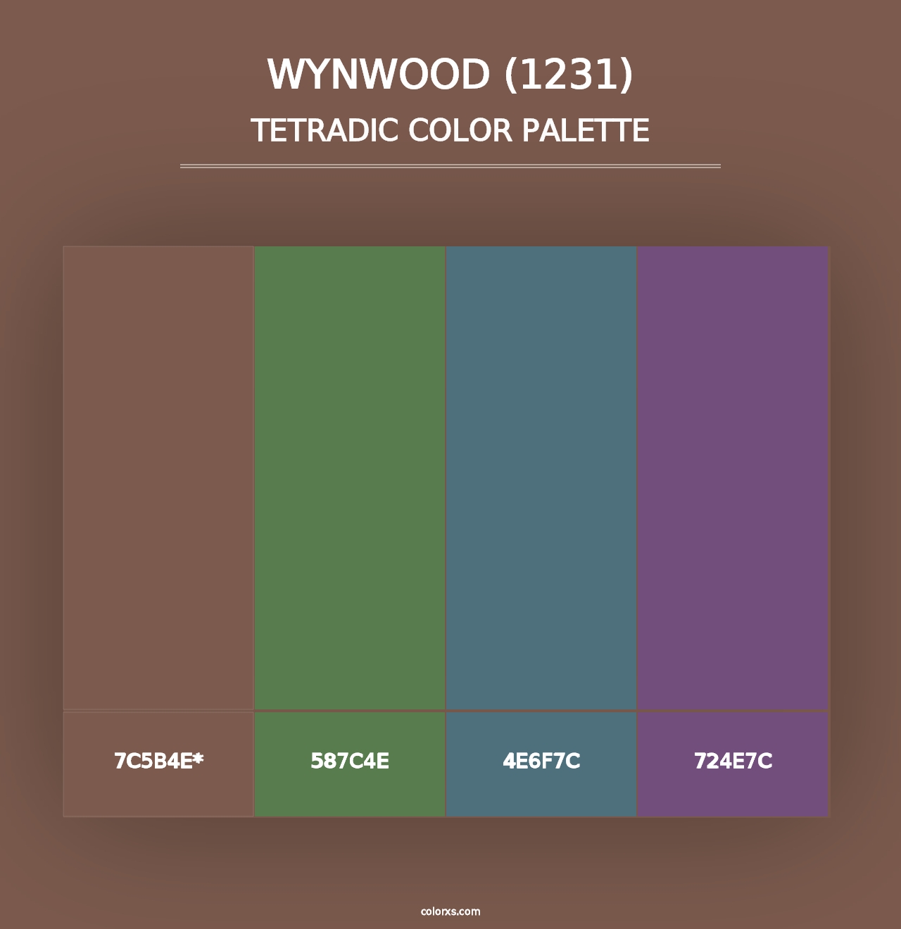 Wynwood (1231) - Tetradic Color Palette