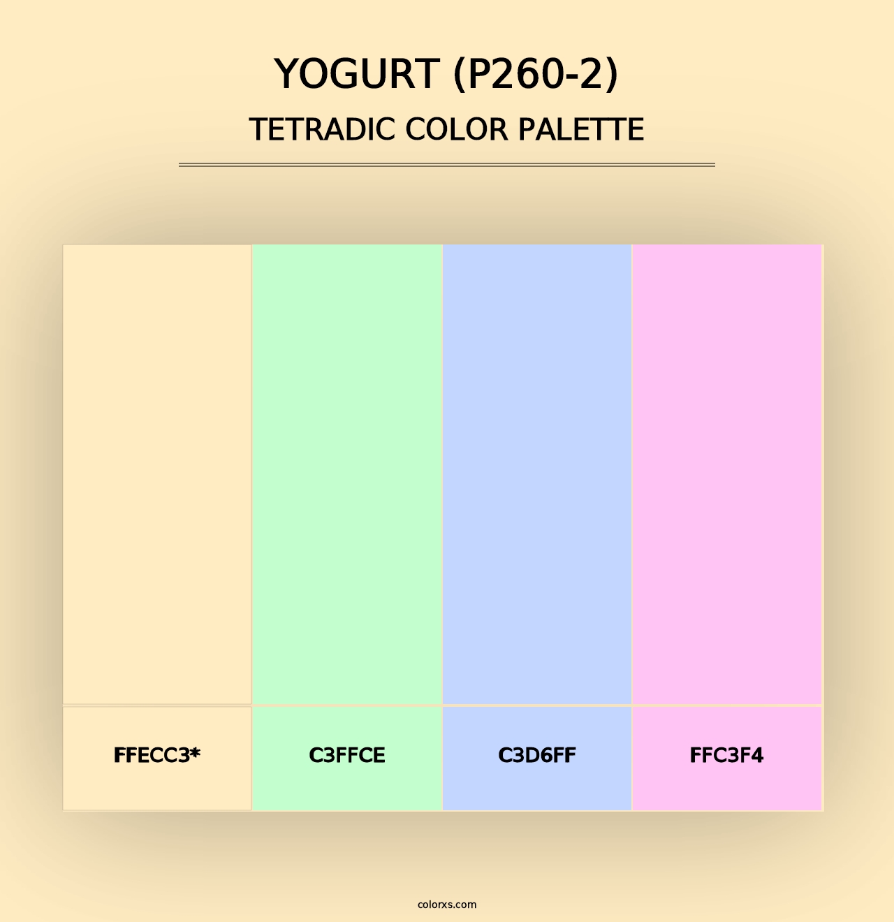 Yogurt (P260-2) - Tetradic Color Palette