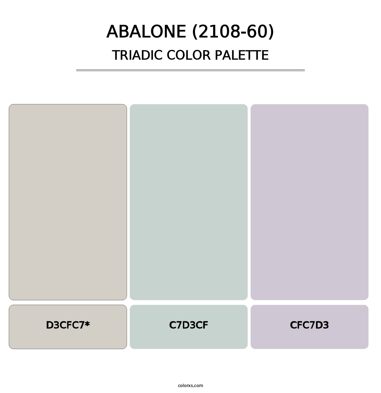 Abalone (2108-60) - Triadic Color Palette