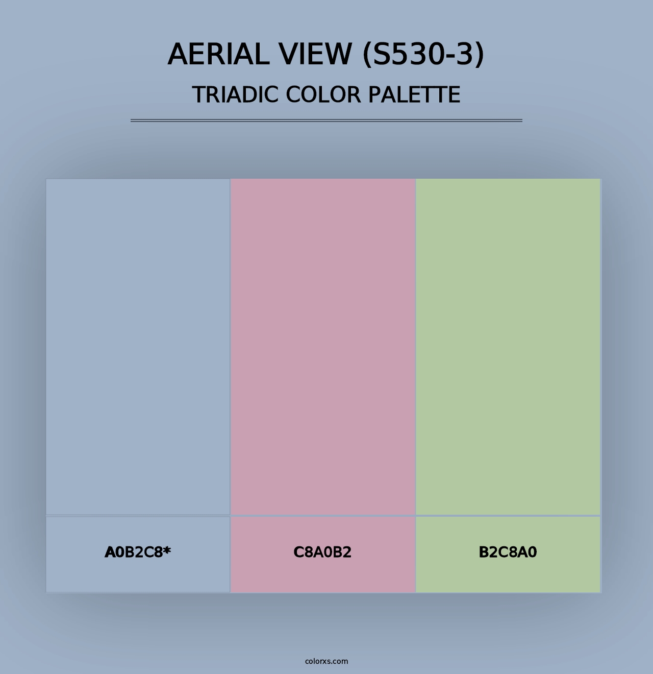 Aerial View (S530-3) - Triadic Color Palette