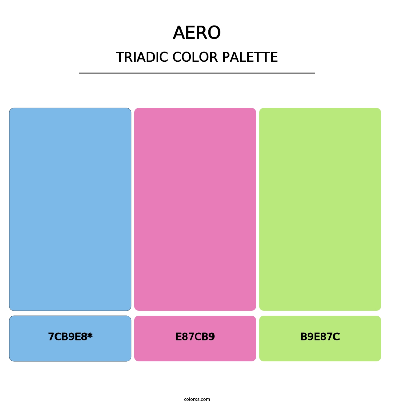 Aero - Triadic Color Palette