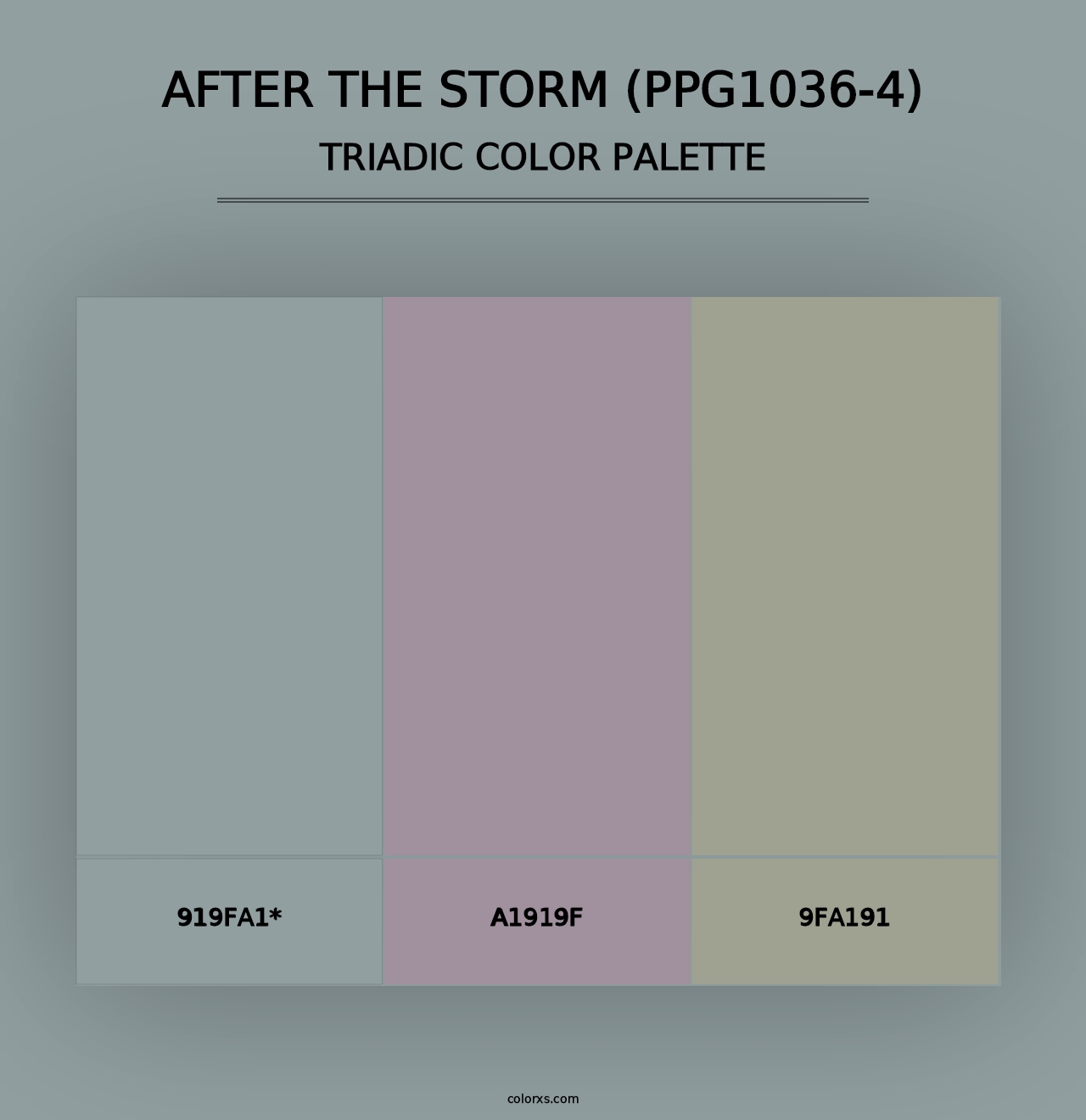 After The Storm (PPG1036-4) - Triadic Color Palette