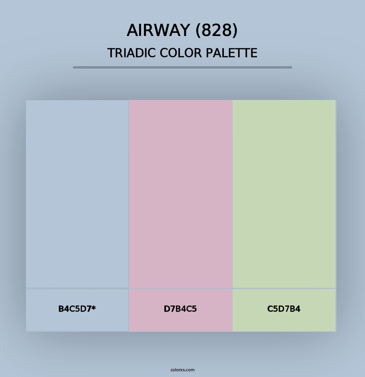 Airway (828) - Triadic Color Palette