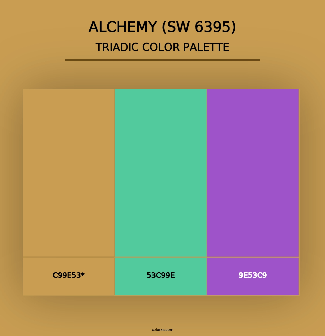 Alchemy (SW 6395) - Triadic Color Palette