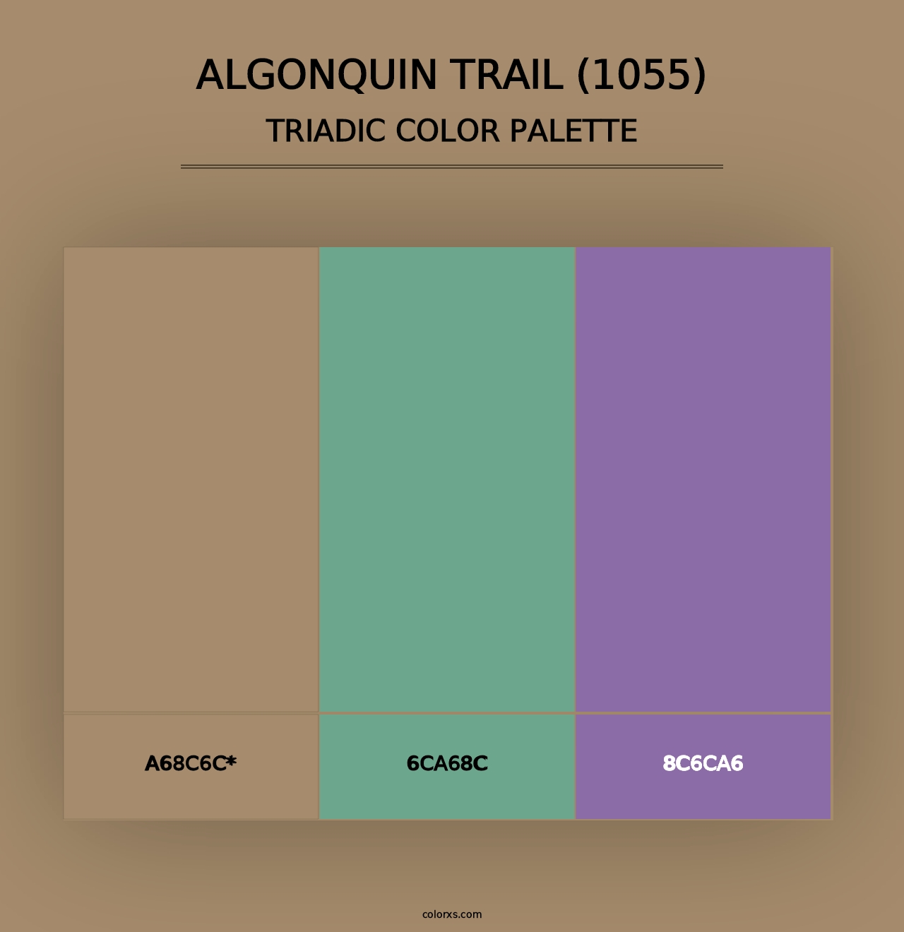 Algonquin Trail (1055) - Triadic Color Palette