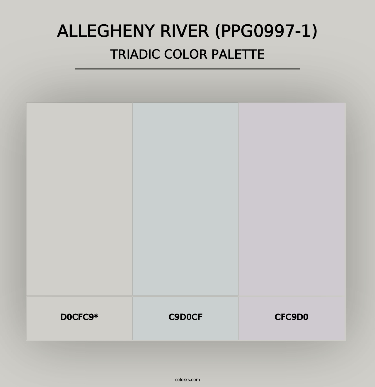 Allegheny River (PPG0997-1) - Triadic Color Palette