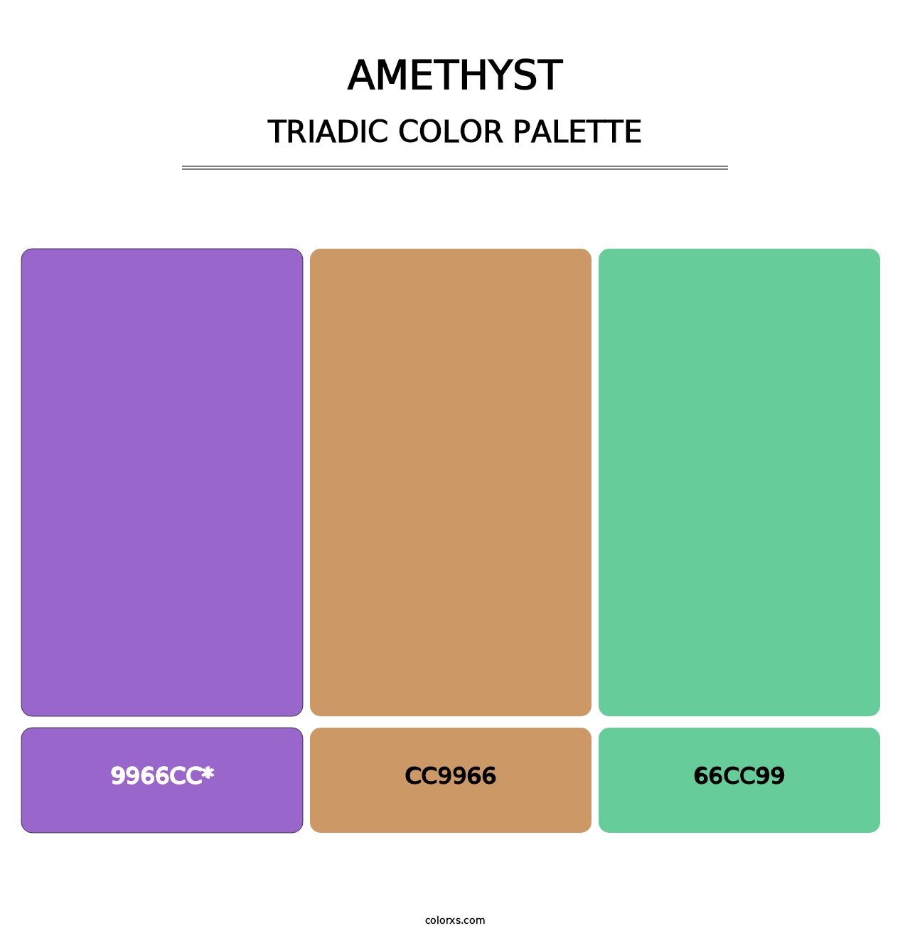 Amethyst - Triadic Color Palette