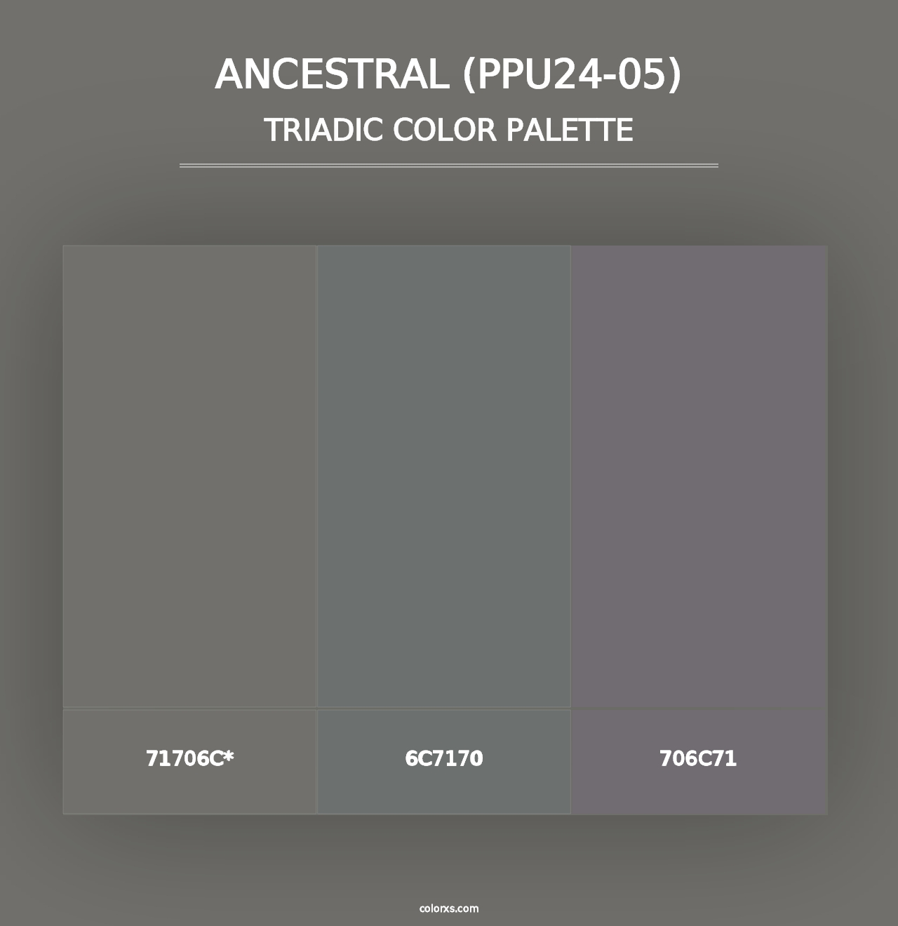 Ancestral (PPU24-05) - Triadic Color Palette