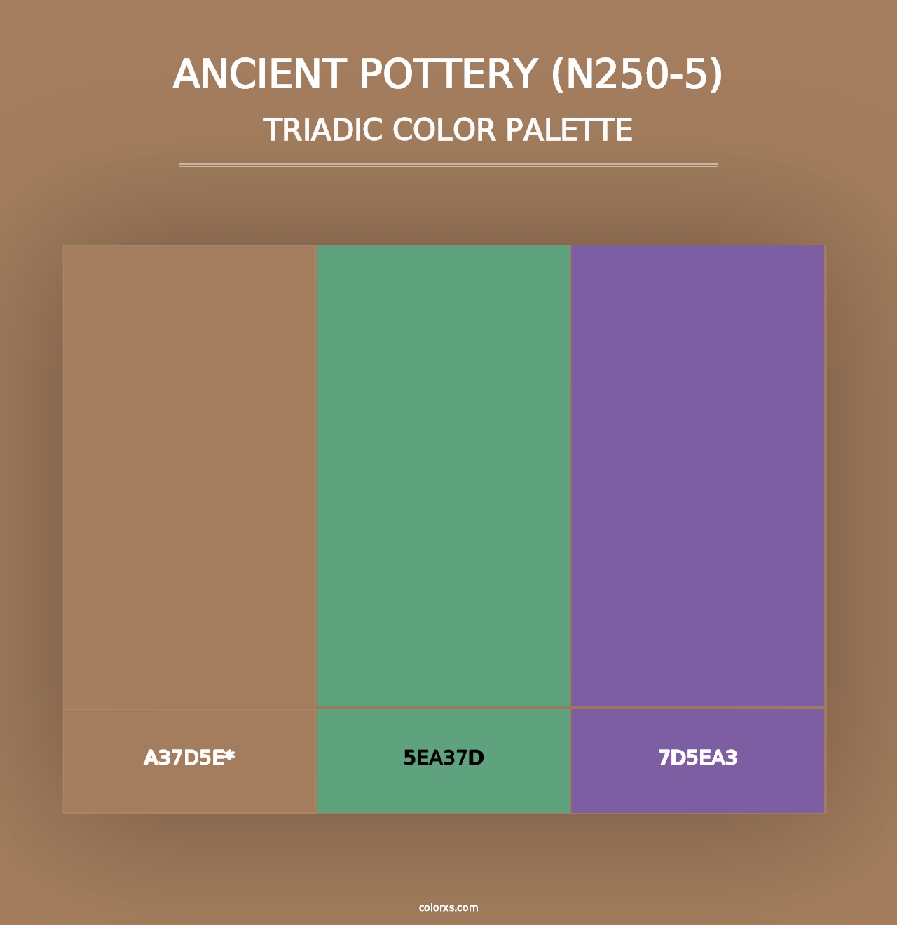 Ancient Pottery (N250-5) - Triadic Color Palette