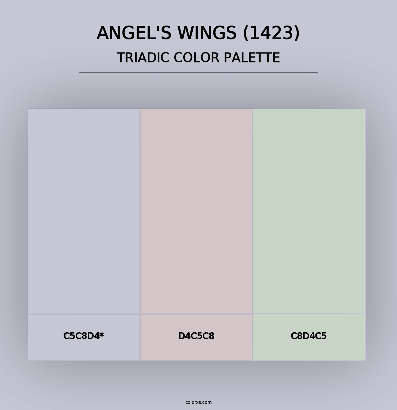 Angel's Wings (1423) - Triadic Color Palette