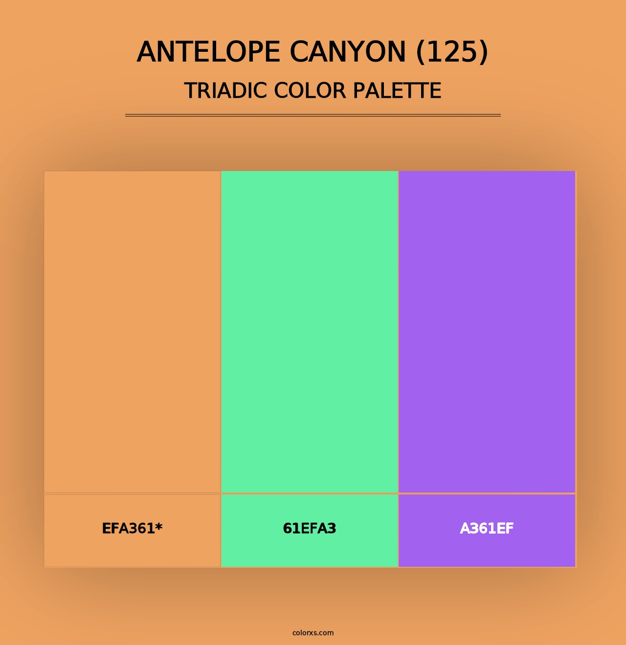 Antelope Canyon (125) - Triadic Color Palette