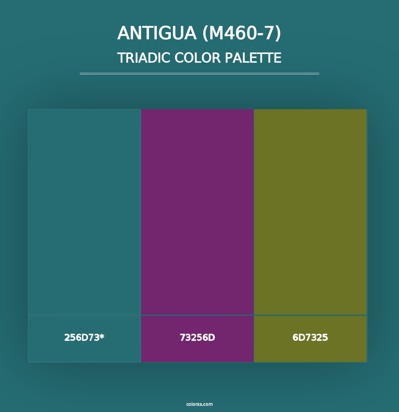 Antigua (M460-7) - Triadic Color Palette