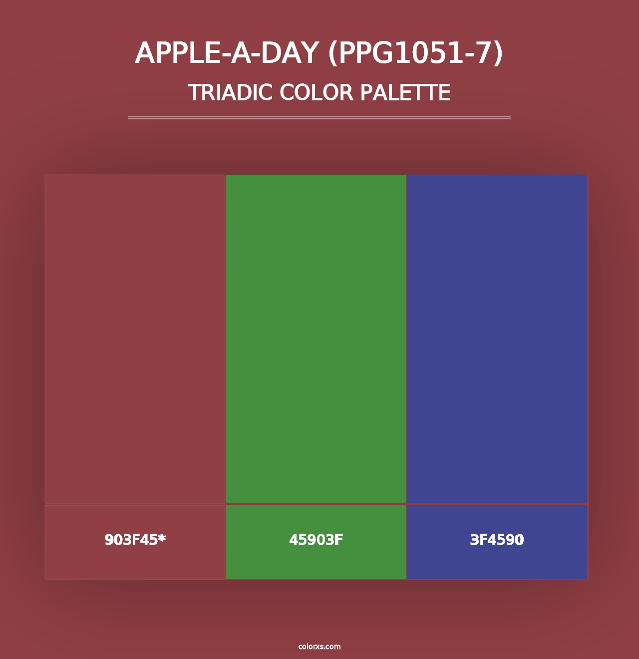 Apple-A-Day (PPG1051-7) - Triadic Color Palette