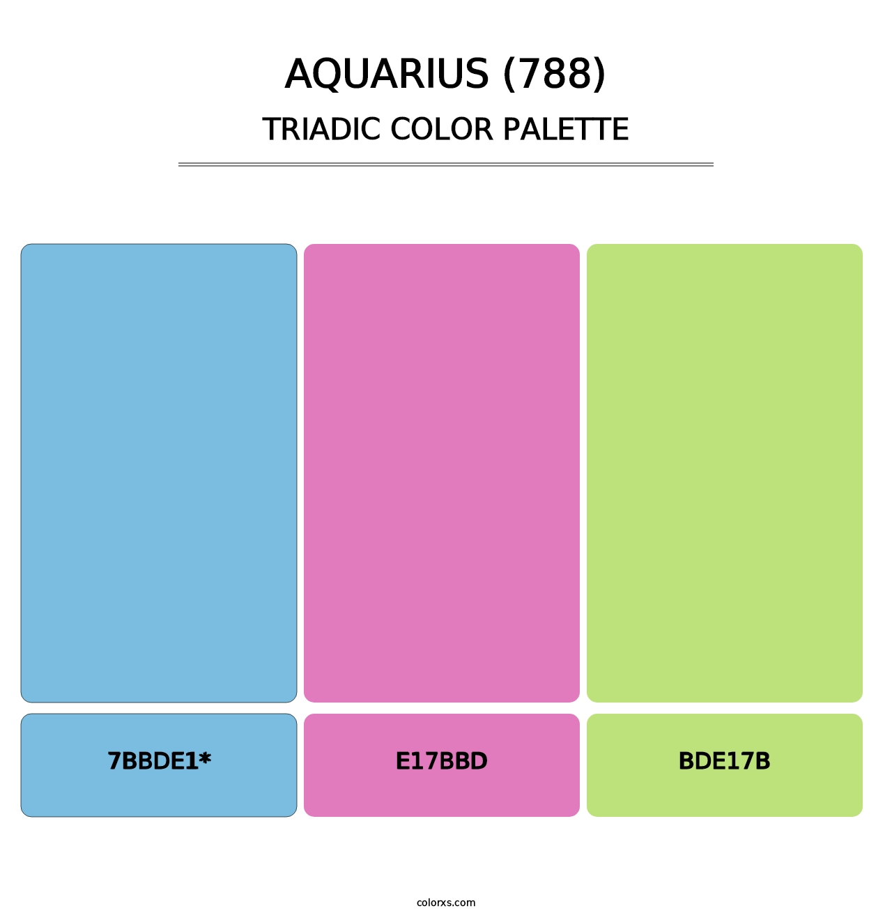 Aquarius (788) - Triadic Color Palette