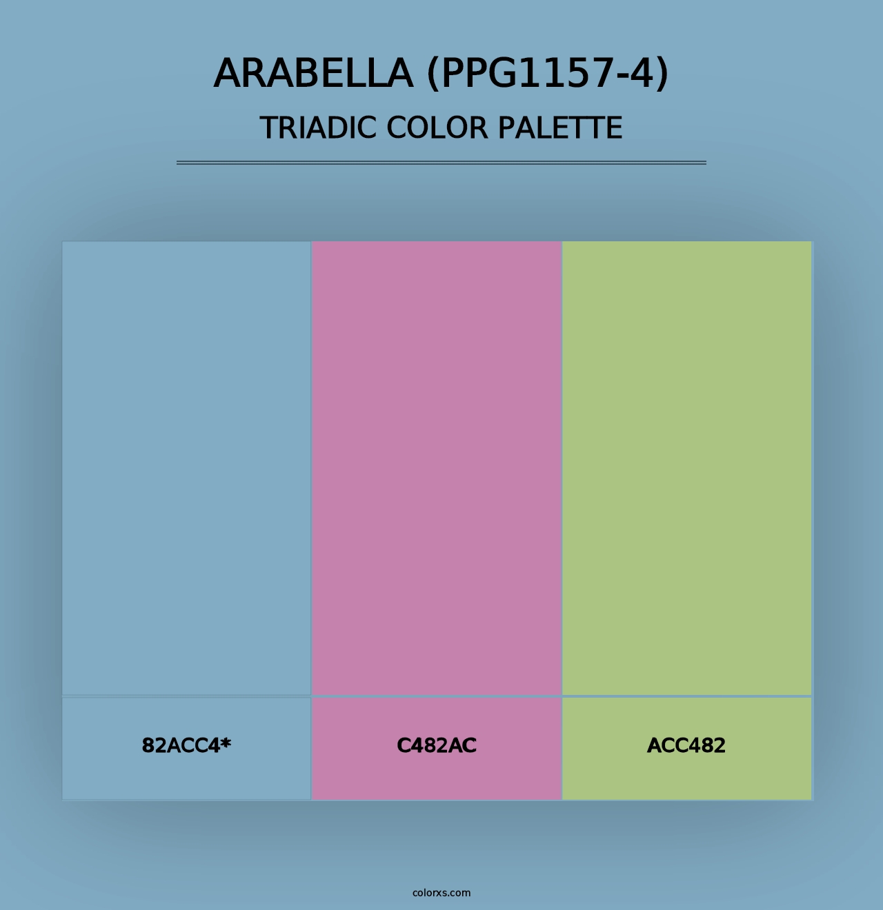 Arabella (PPG1157-4) - Triadic Color Palette