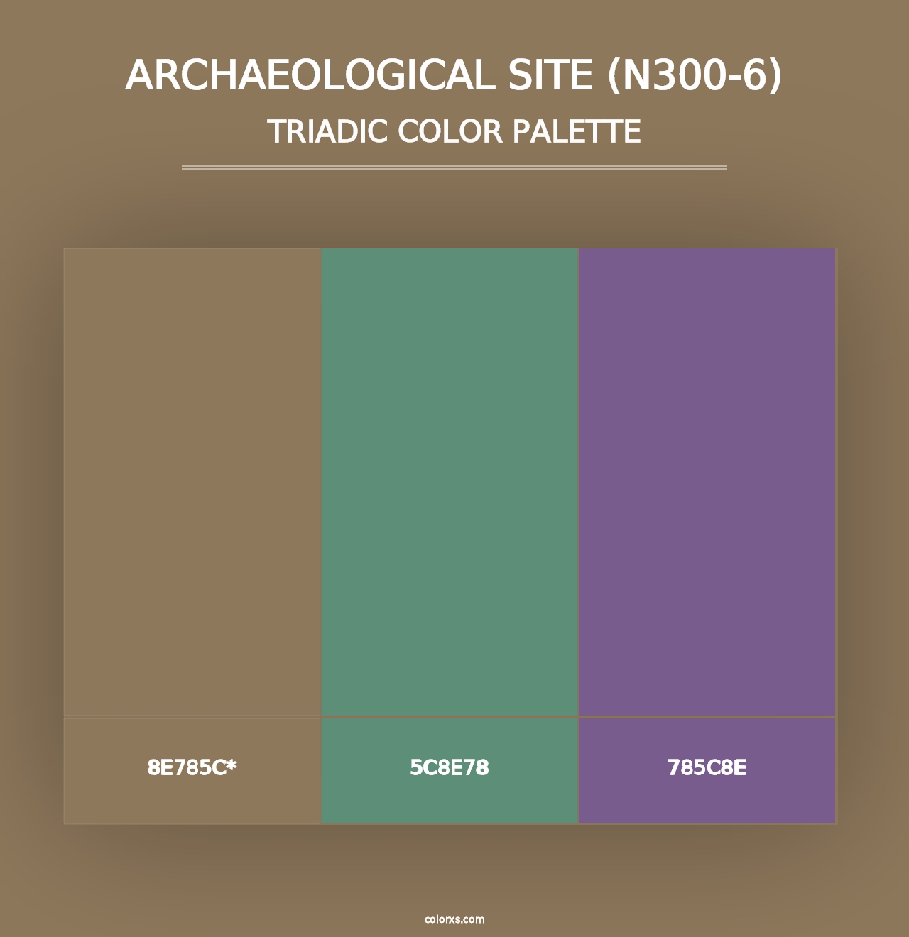 Archaeological Site (N300-6) - Triadic Color Palette