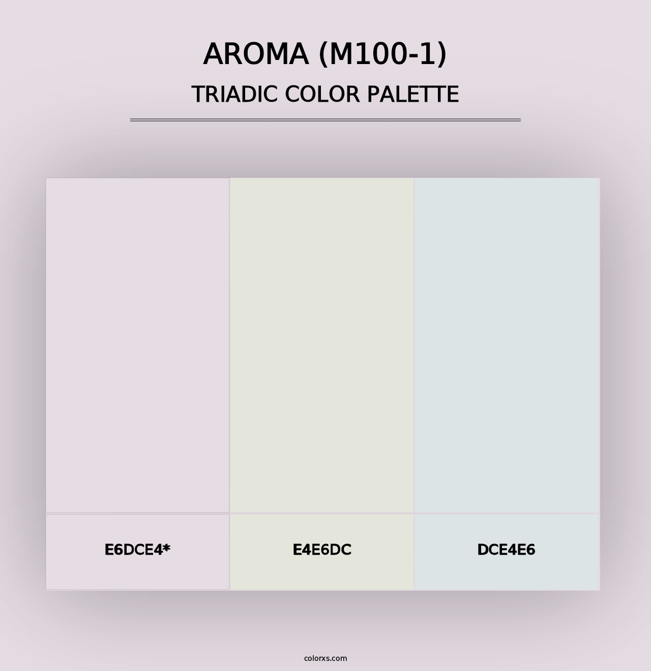 Aroma (M100-1) - Triadic Color Palette